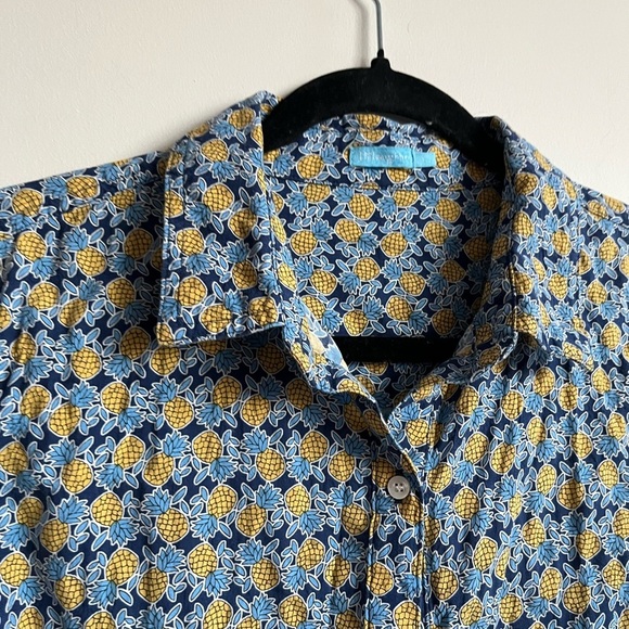 j.mclaughlin Cotton Pineapple Button down shirt - Picture 4 of 9